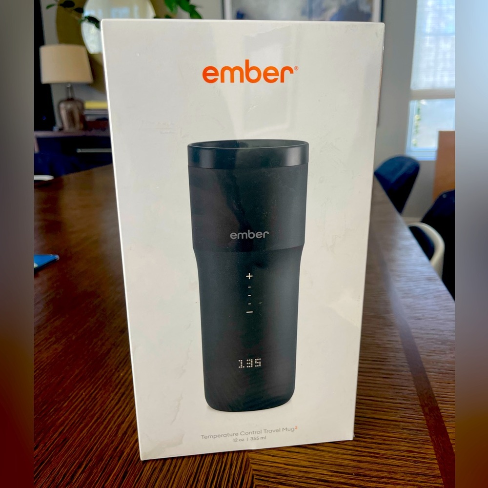 Ember travel mug, unopened still in plastic